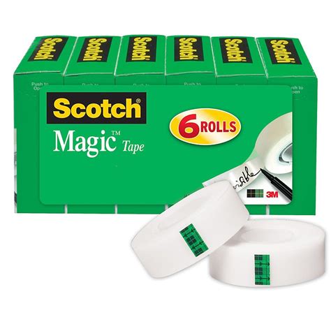 Scotch Magic Tape: The Secret Weapon for Crafting Enthusiasts with 6 Rolls
